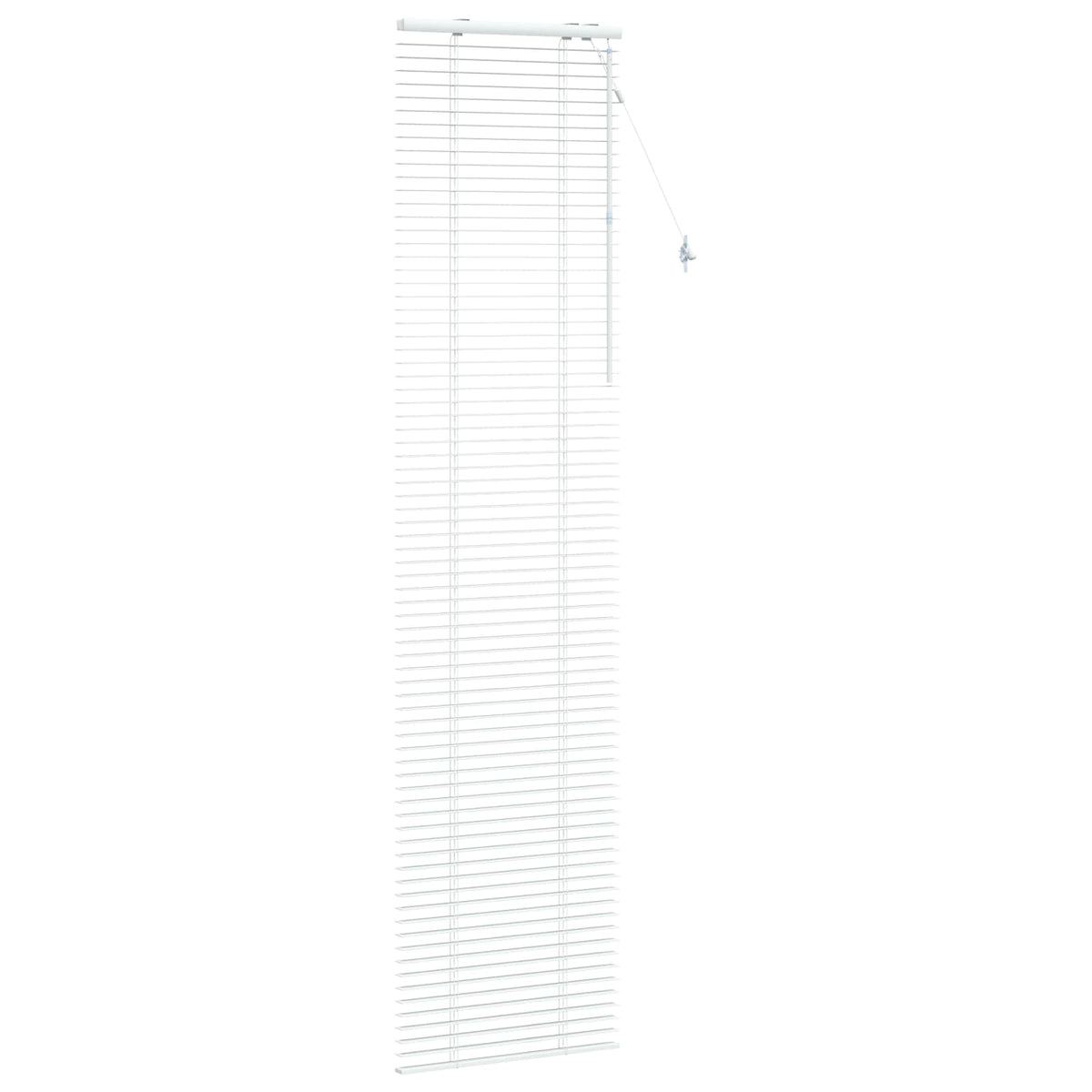 vidaXL Venetian Blind White 55 x 250 cm 35 mm Solid Paulownia Wood 3