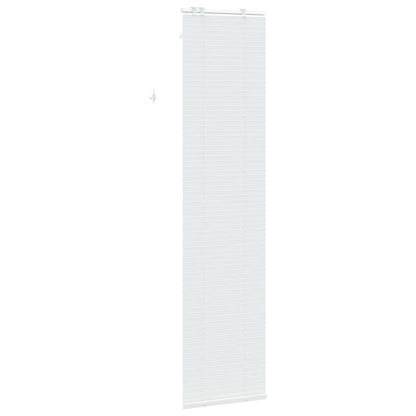 vidaXL Venetian Blind White 65 x 250 cm 35 mm Solid Paulownia Wood 4