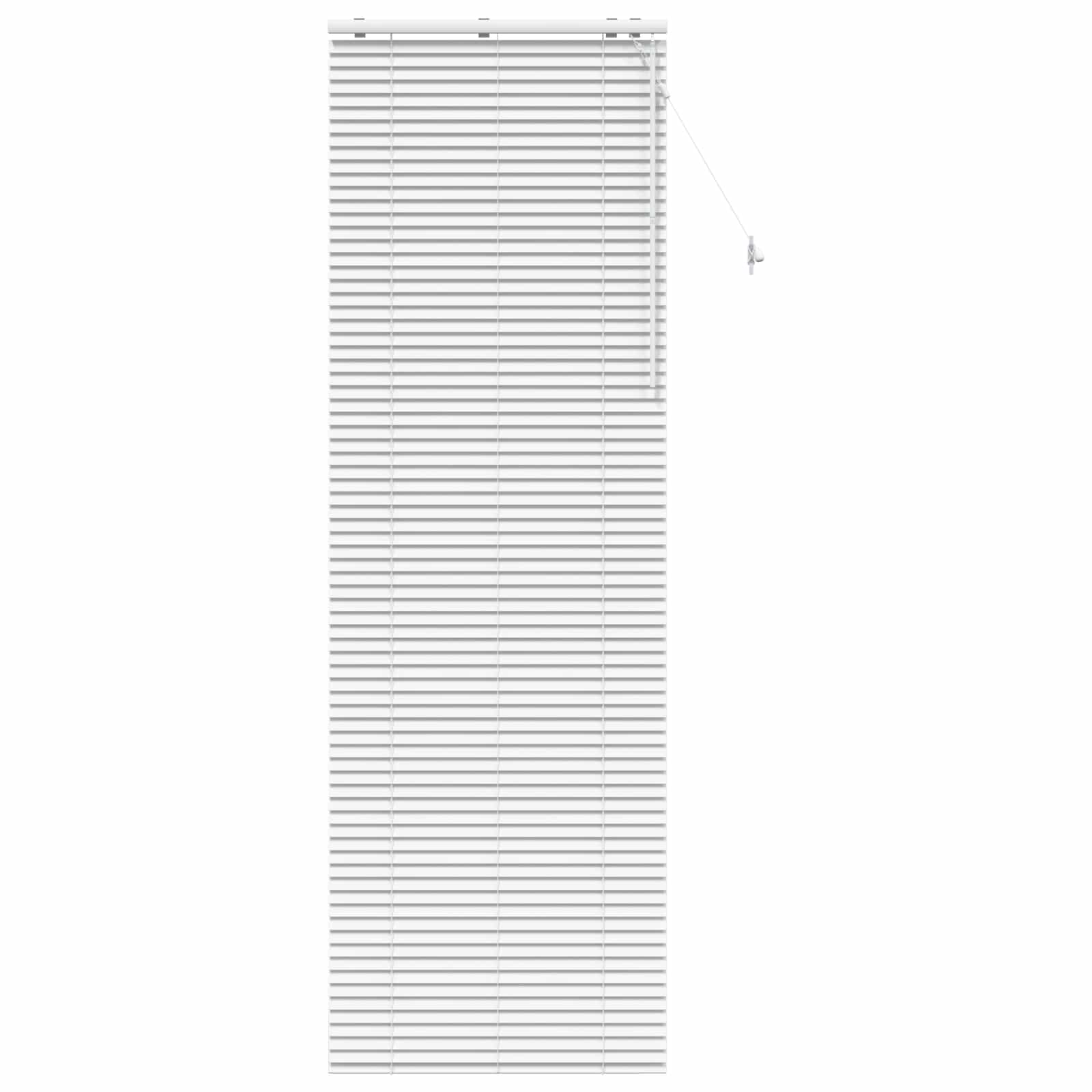 vidaXL Venetian Blind White 70 x 250 cm 35 mm Solid Paulownia Wood 2