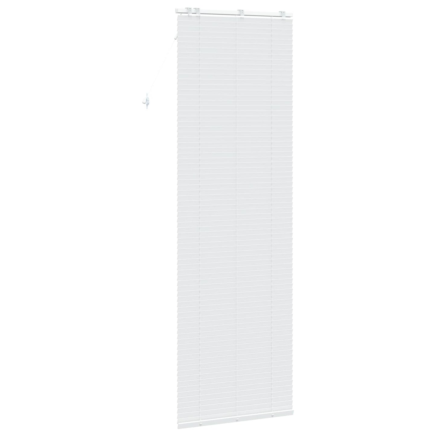 vidaXL Venetian Blind White 75 x 250 cm 35 mm Solid Paulownia Wood 4