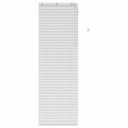 vidaXL Venetian Blind White 75 x 250 cm 35 mm Solid Paulownia Wood 2