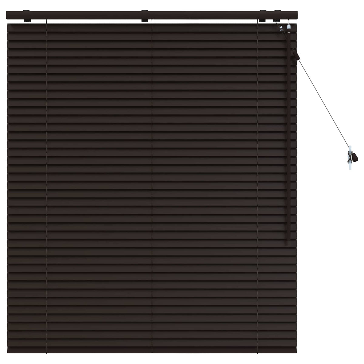 vidaXL Venetian Blind Dark Brown 110 x 130 cm 35 mm 2