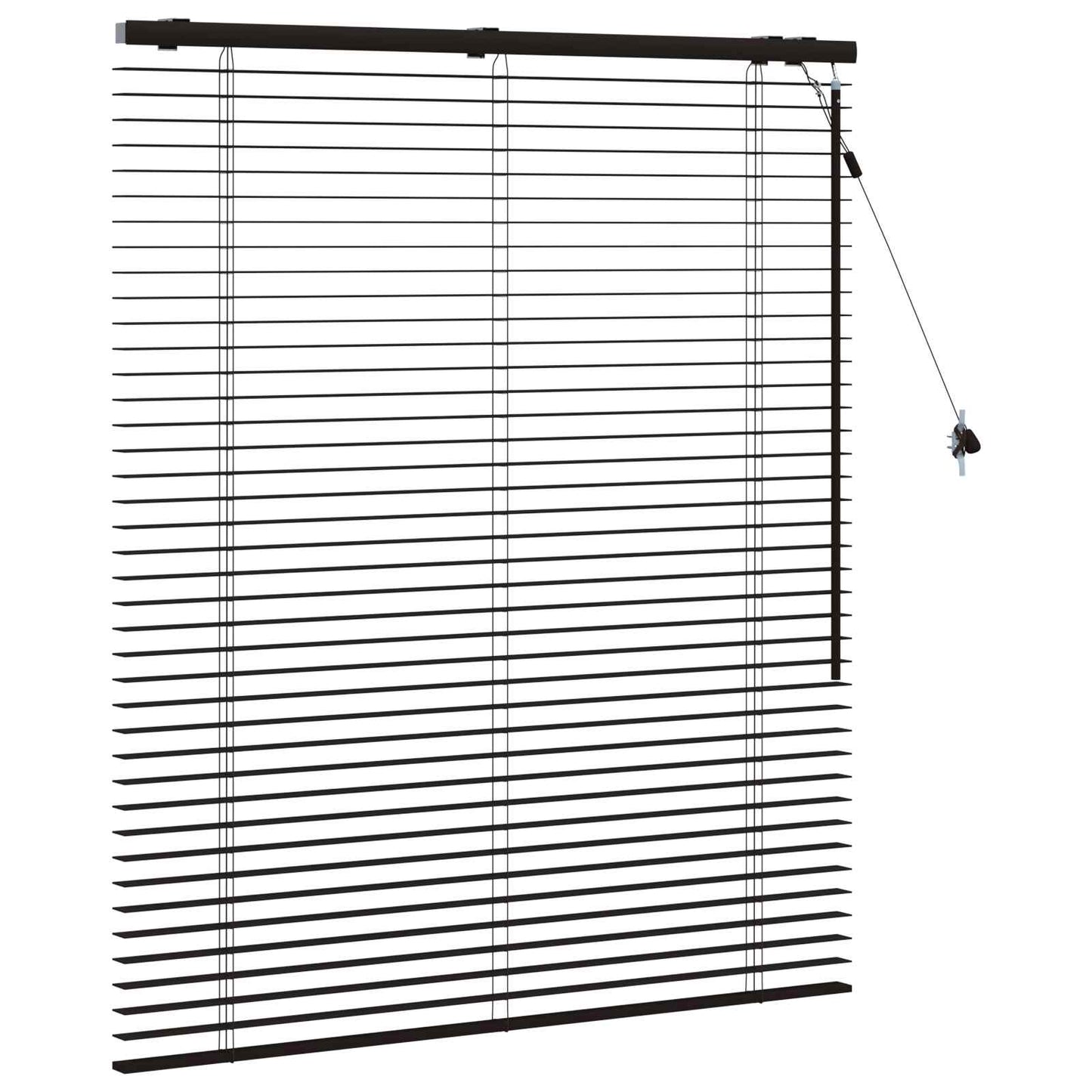 vidaXL Venetian Blind Dark Brown 120 x 130 cm 35 mm 3