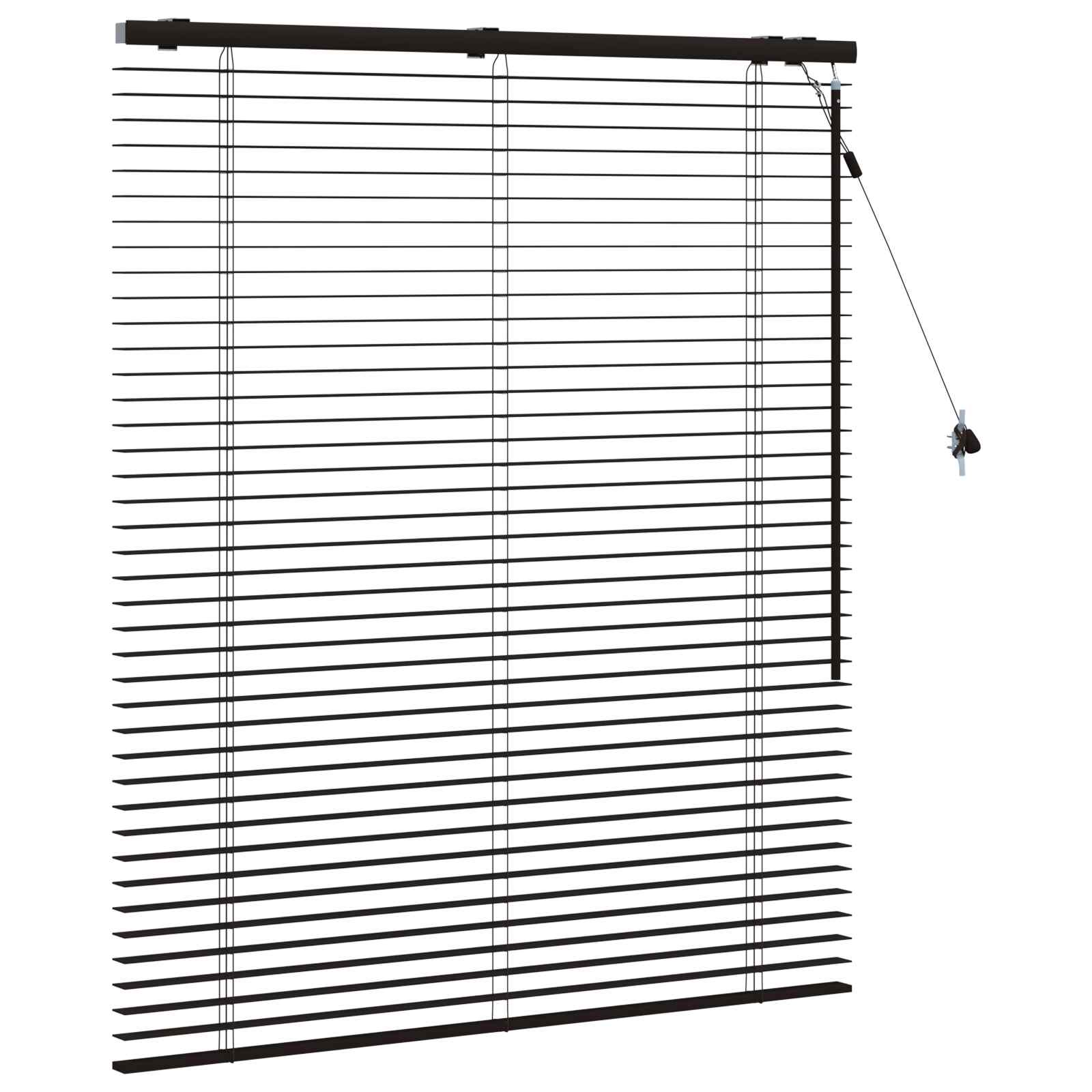 vidaXL Venetian Blind Dark Brown 120 x 130 cm 35 mm 3