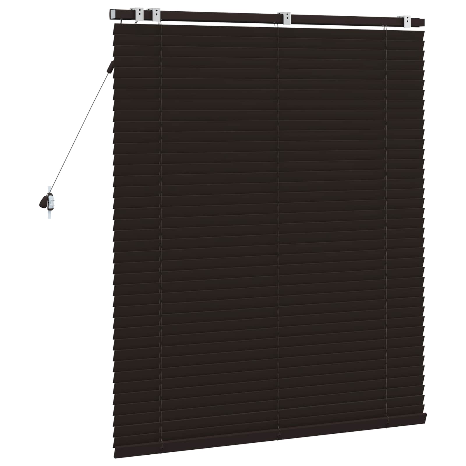 vidaXL Venetian Blind Dark Brown 120 x 130 cm 35 mm 4