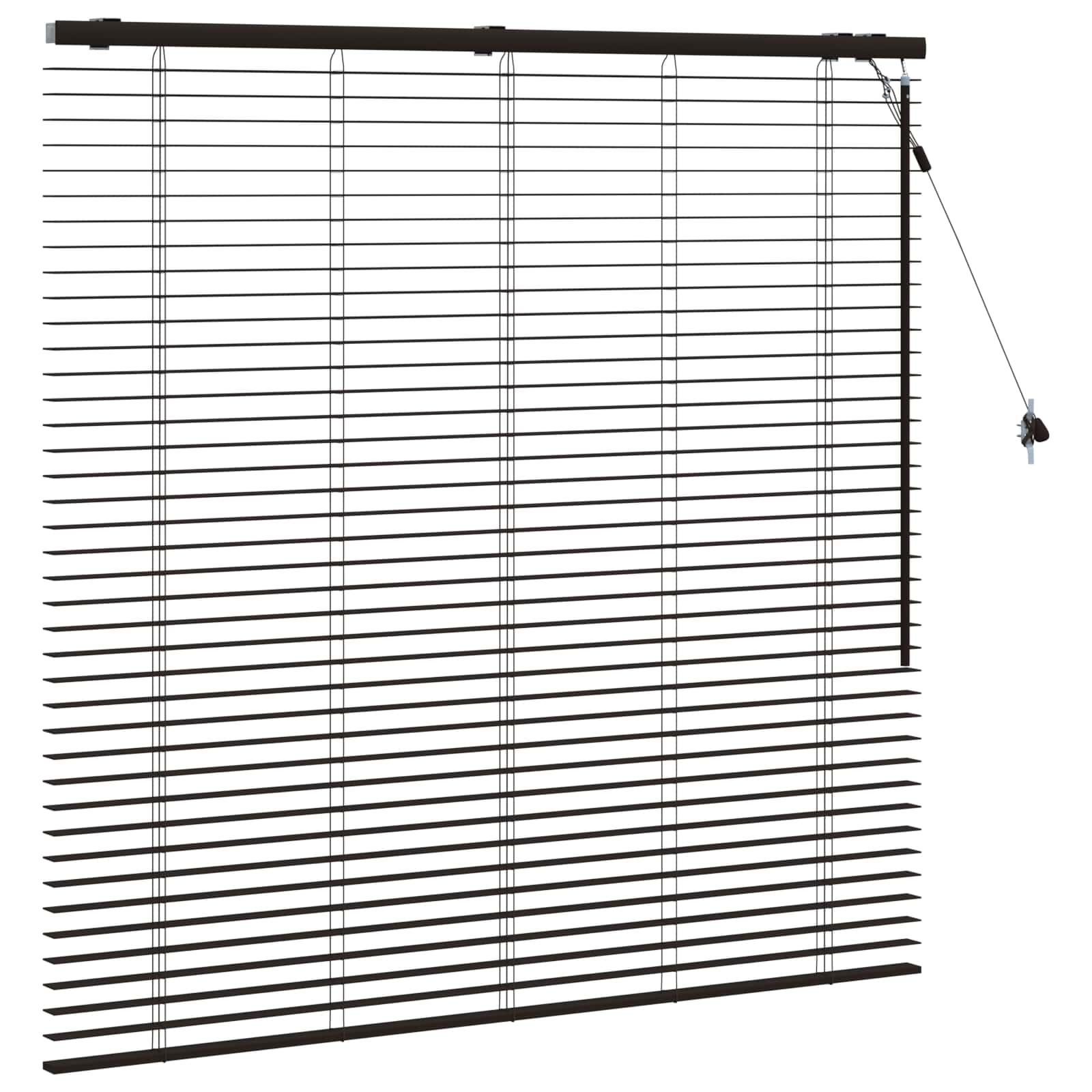vidaXL Venetian Blind Dark Brown 125 x 130 cm 35 mm 3