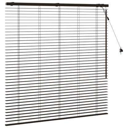 vidaXL Venetian Blind Dark Brown 125 x 130 cm 35 mm 3