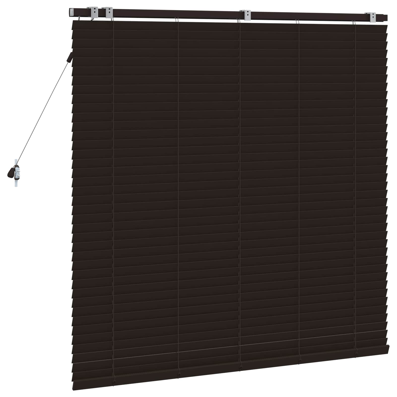 vidaXL Venetian Blind Dark Brown 125 x 130 cm 35 mm 4