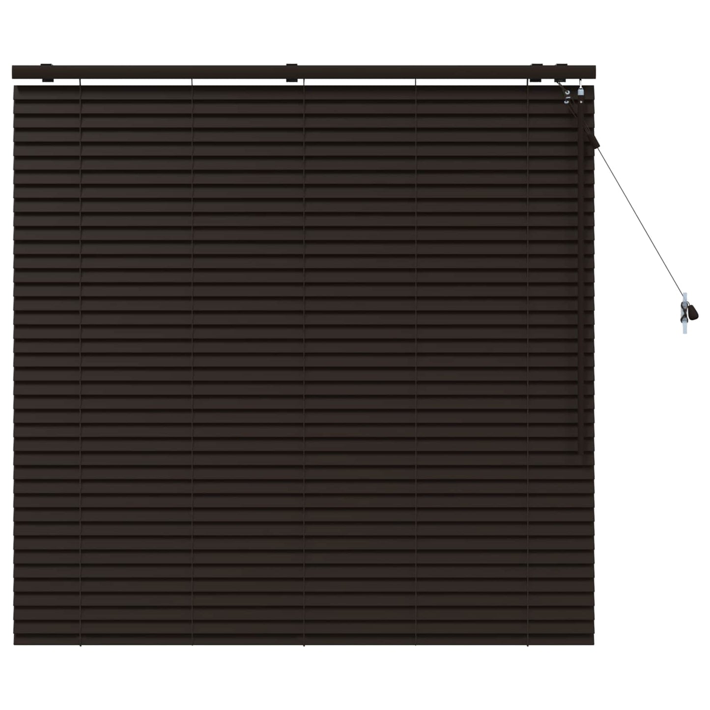 vidaXL Venetian Blind Dark Brown 125 x 130 cm 35 mm 2