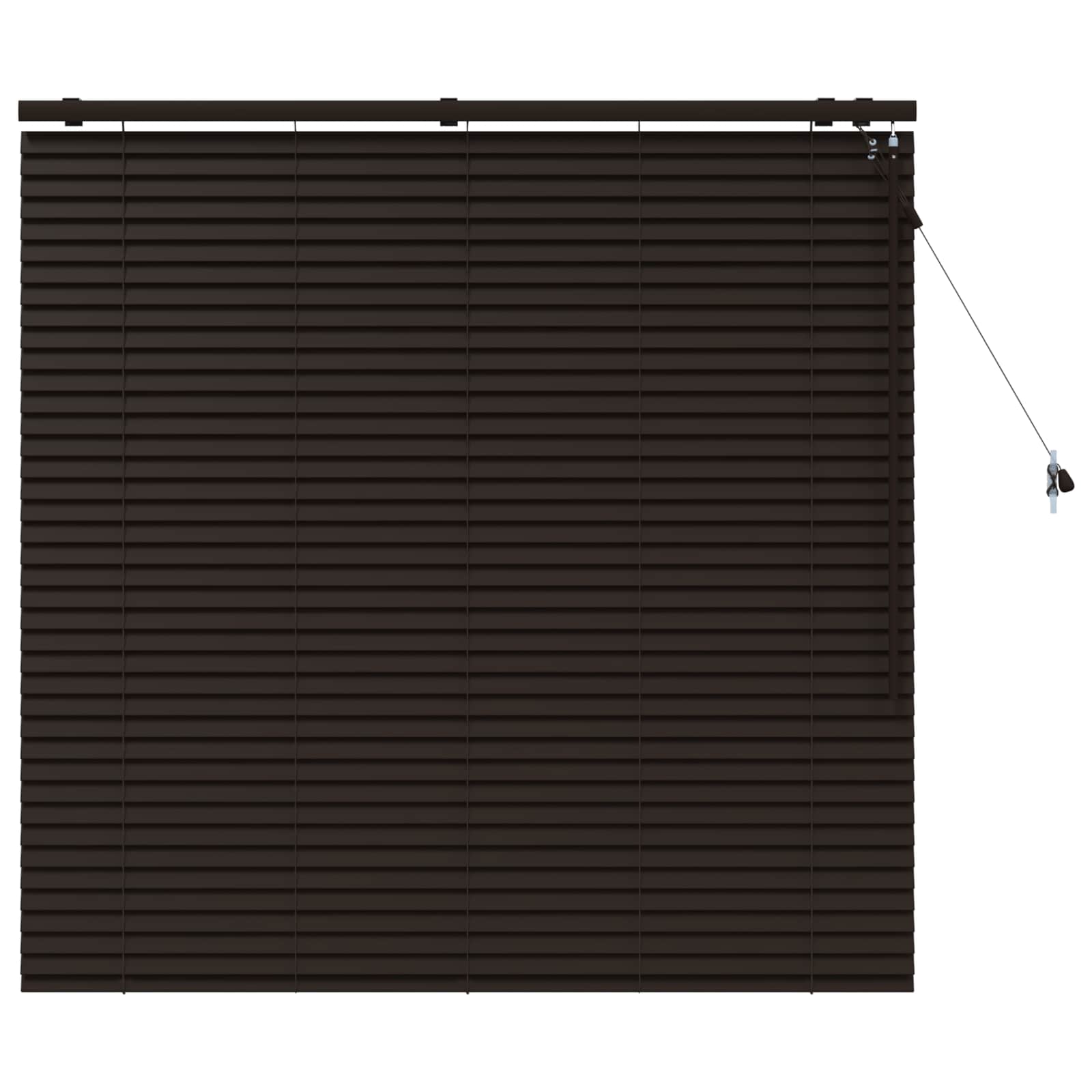 vidaXL Venetian Blind Dark Brown 125 x 130 cm 35 mm 2