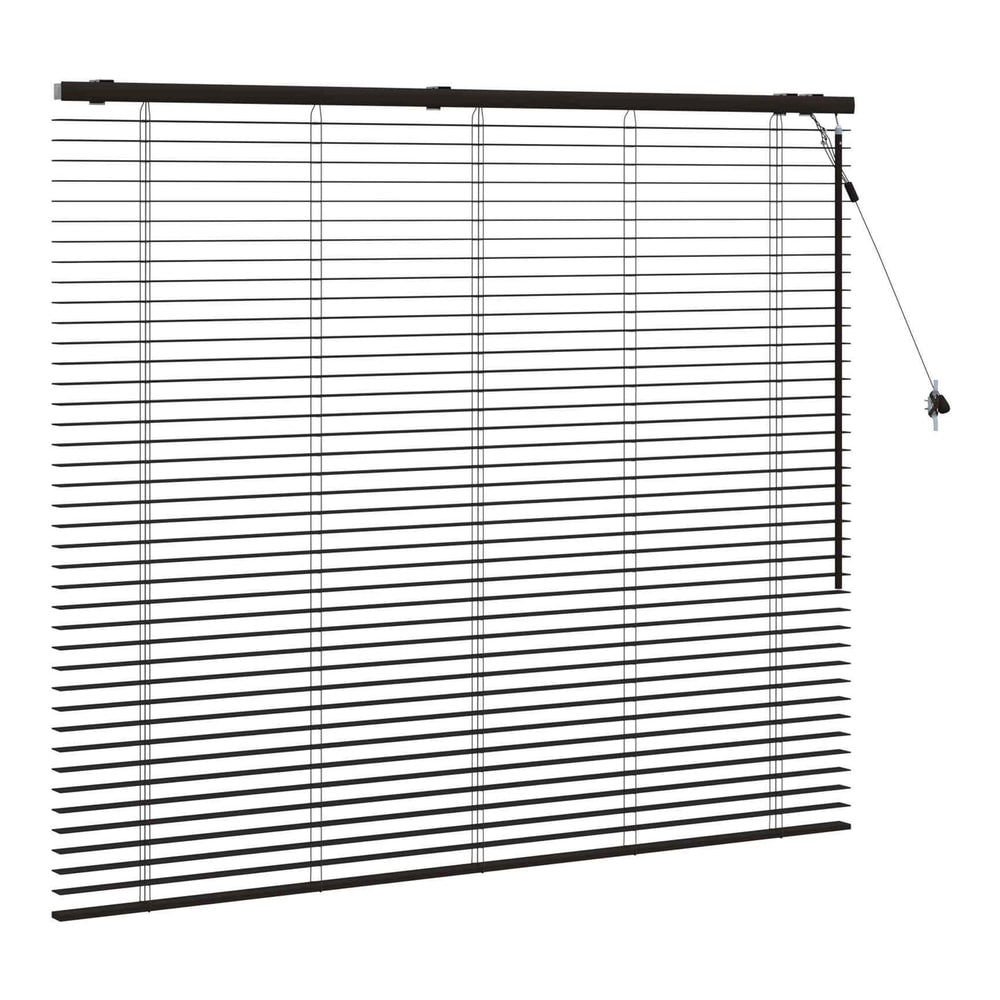 Venetian Blind 35 mm Drop 130 cm Dark Brown 145 cm