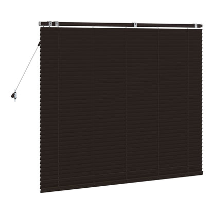 Venetian Blind 35 mm Drop 130 cm Dark Brown 145 cm