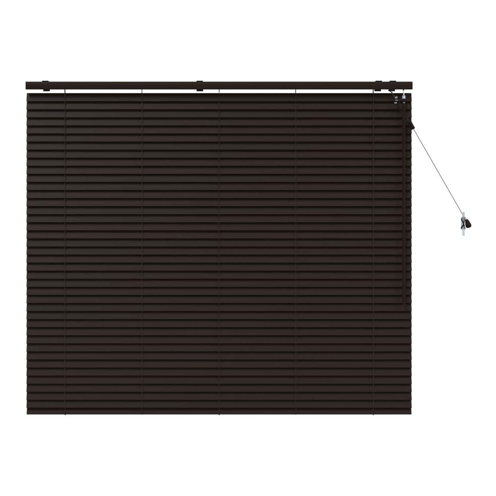 Venetian Blind 35 mm Drop 130 cm Dark Brown 145 cm