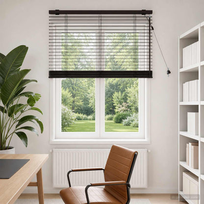 vidaXL Venetian Blind Dark Brown 95 x 160 cm 35 mm 1