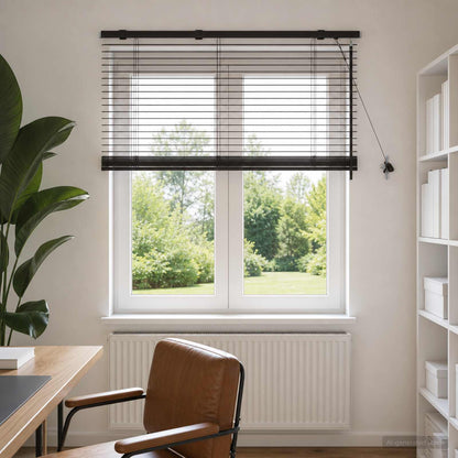 vidaXL Venetian Blind Dark Brown 105 x 160 cm 35 mm 1