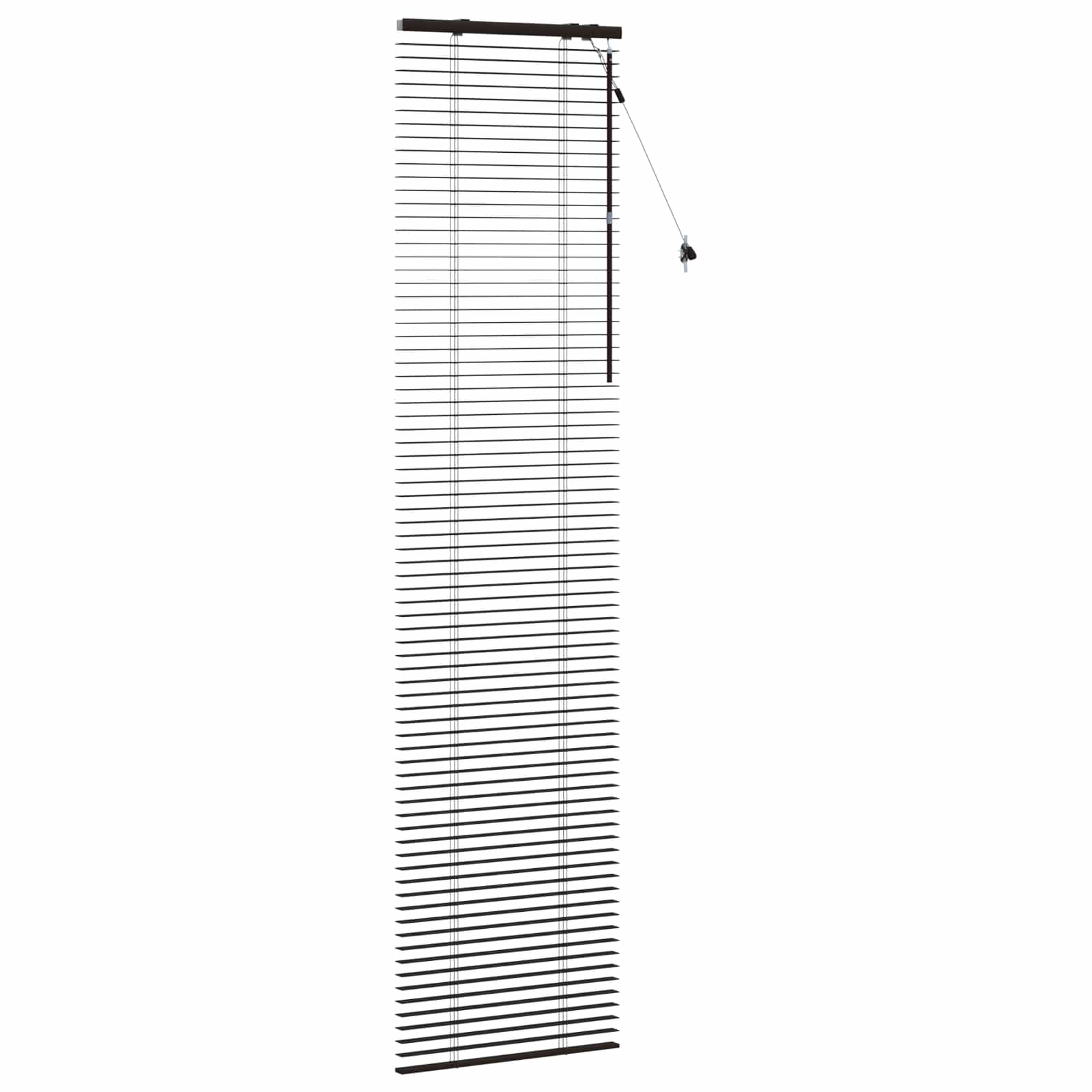 vidaXL Venetian Blind Dark Brown 65 x 250 cm 35 mm 3