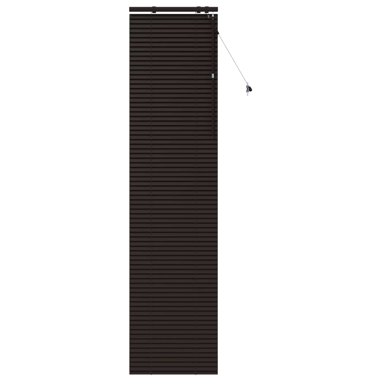vidaXL Venetian Blind Dark Brown 65 x 250 cm 35 mm 2