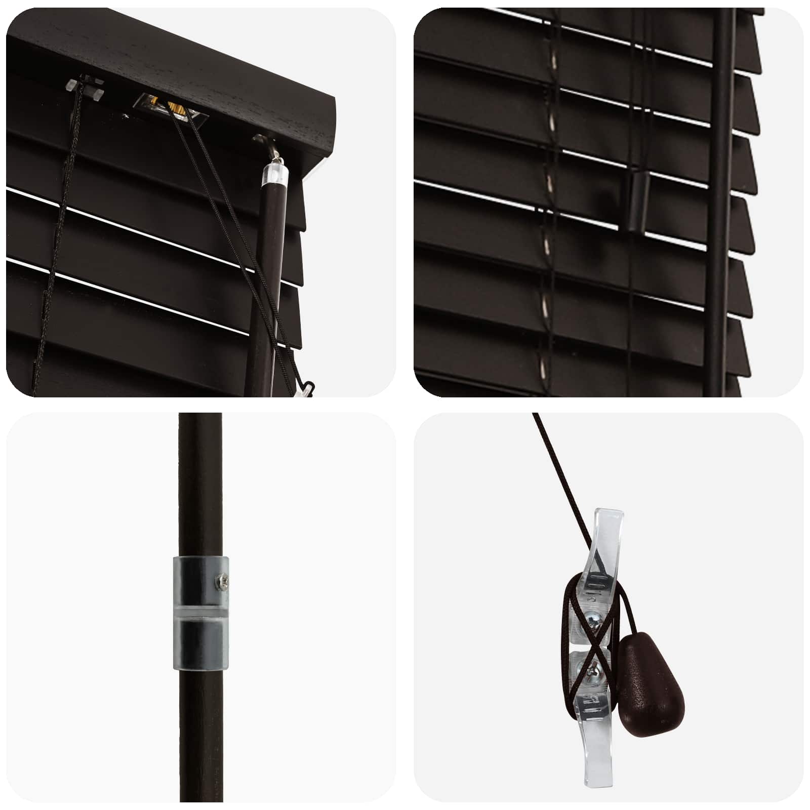 vidaXL Venetian Blind Dark Brown 70 x 250 cm 35 mm 5