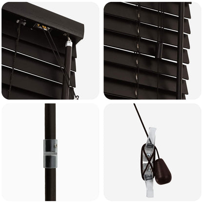 vidaXL Venetian Blind Dark Brown 70 x 250 cm 35 mm 5