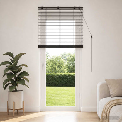 vidaXL Venetian Blind Dark Brown 75 x 250 cm 35 mm 1