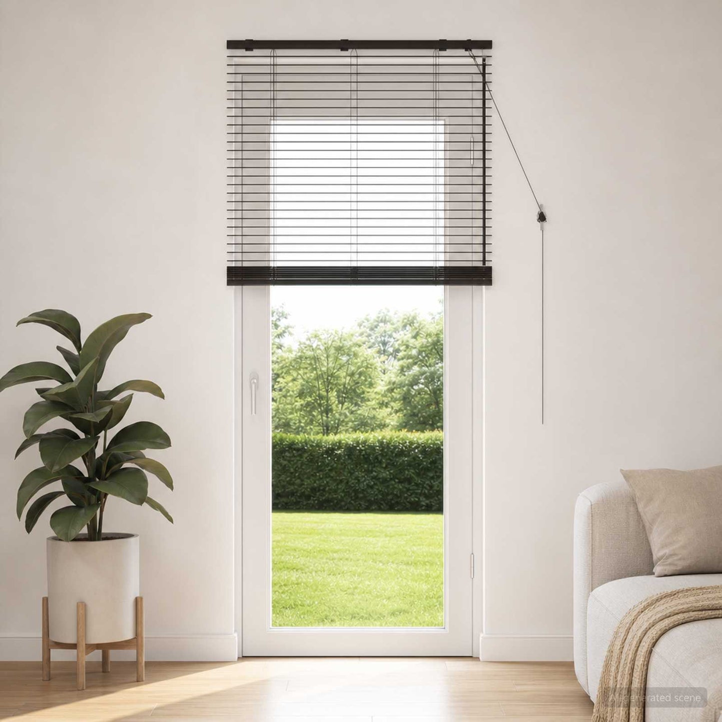 vidaXL Venetian Blind Dark Brown 85 x 250 cm 35 mm 1