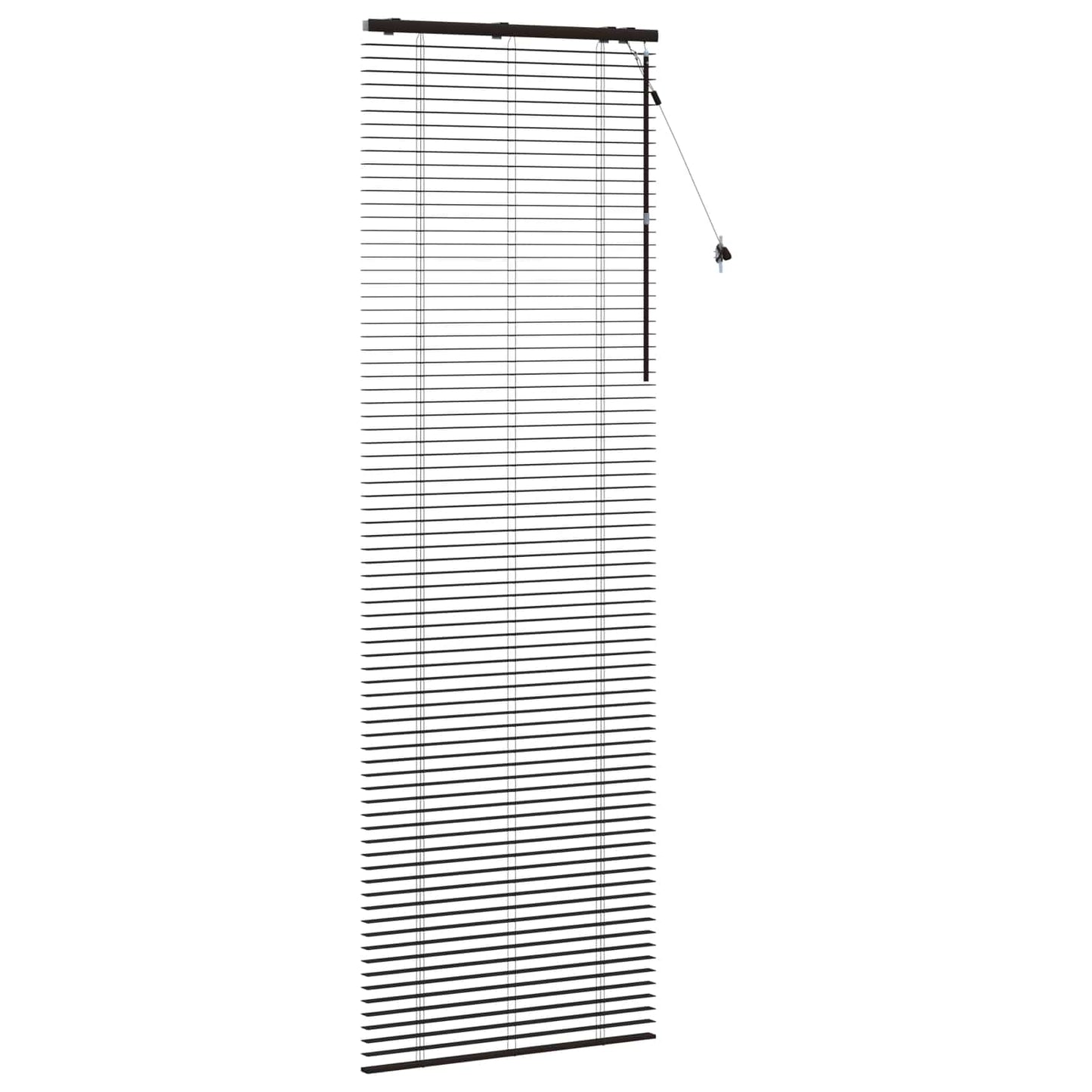 vidaXL Venetian Blind Dark Brown 75 x 250 cm 35 mm 3