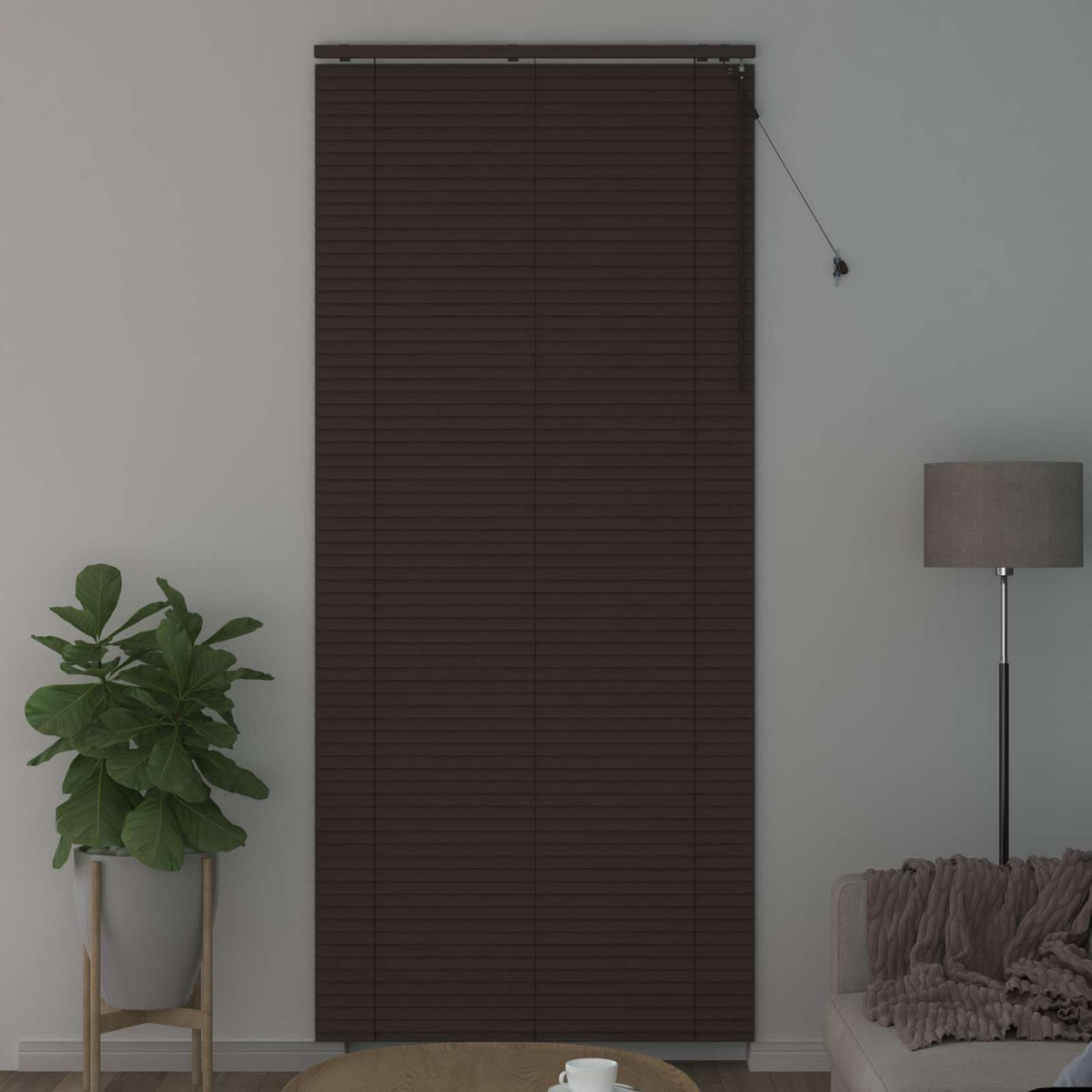 vidaXL Venetian Blind 35 mm Drop 250 cm Dark Brown