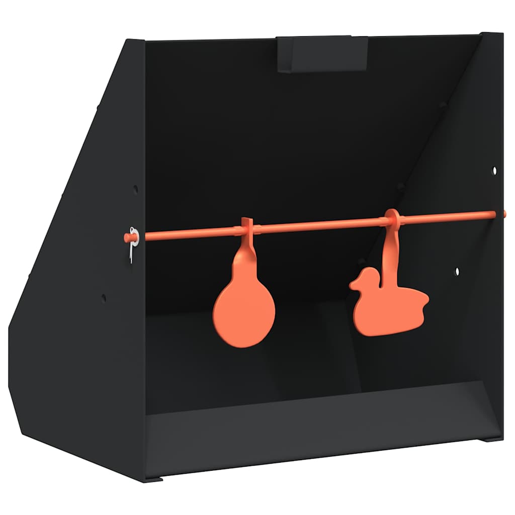 vidaXL Pellet Trap Black 31 x 23 x 31.5 cm Steel 1