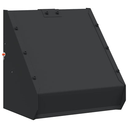 vidaXL Pellet Trap Black 31 x 23 x 31.5 cm Steel 5