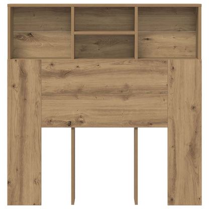 vidaXL Headboard Cabinet Artisan Oak Engineered Wood 5