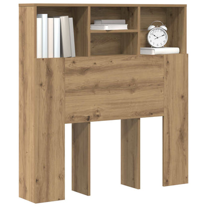 vidaXL Headboard Cabinet Artisan Oak Engineered Wood 3