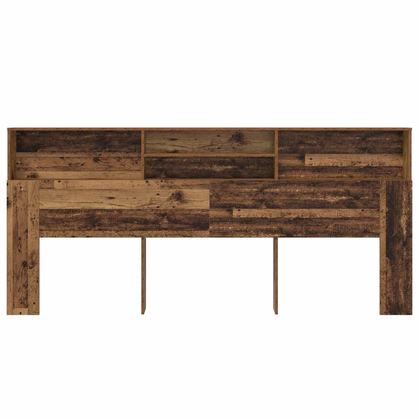vidaXL Headboard Cabinet Old Wood Engineered Wood 5