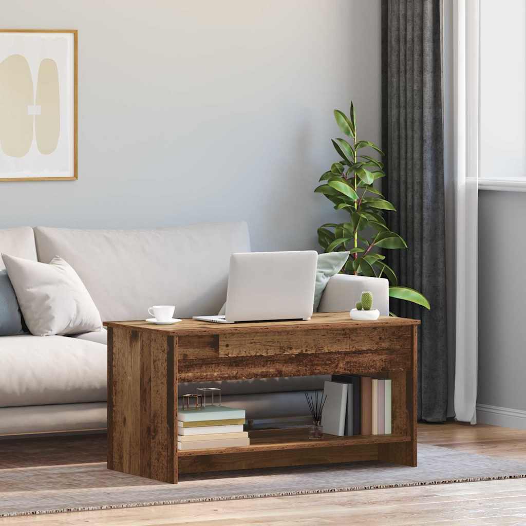 vidaXL Coffee Table Old Wood 80 x 50.5 x 41.5 cm Engineered Wood 1