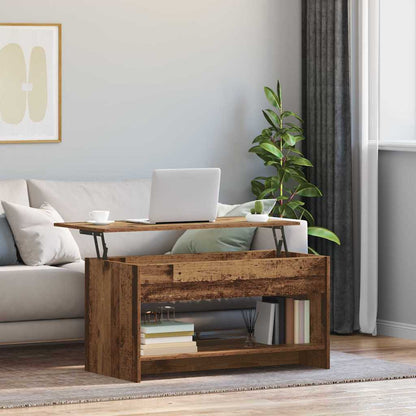 vidaXL Coffee Table Old Wood 80 x 50.5 x 41.5 cm Engineered Wood 4