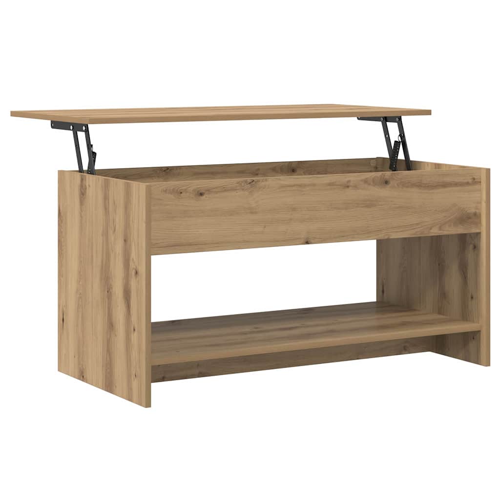 vidaXL Coffee Table Artisan Oak 80 x 50.5 x 41.5 cm Engineered Wood 5