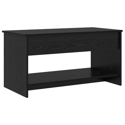 vidaXL Coffee Table Black Oak 80 x 50.5 x 41.5 cm Engineered Wood 2