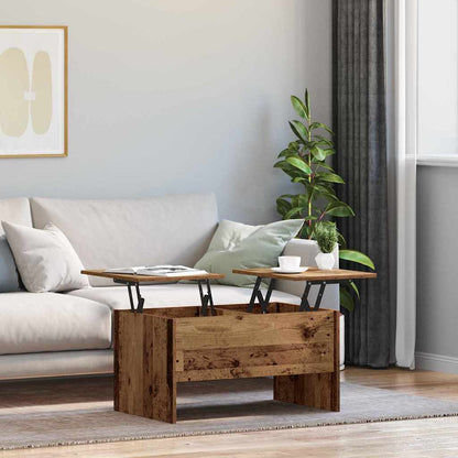 vidaXL Coffee Table Old Wood 102 x 50.5 x 46.5 cm Engineered Wood 4