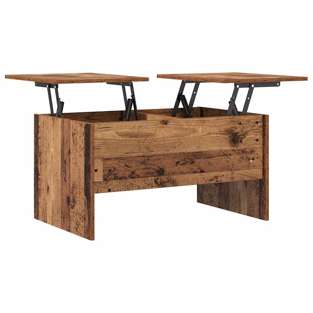 vidaXL Coffee Table Old Wood 102 x 50.5 x 46.5 cm Engineered Wood 5
