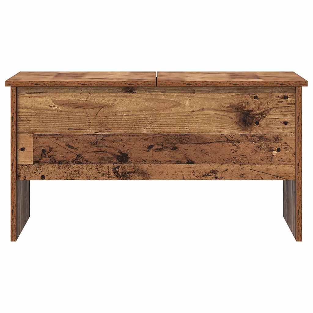 vidaXL Coffee Table Old Wood 102 x 50.5 x 46.5 cm Engineered Wood 6
