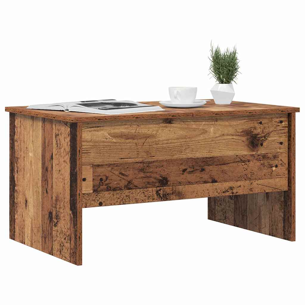 vidaXL Coffee Table Old Wood 102 x 50.5 x 46.5 cm Engineered Wood 3
