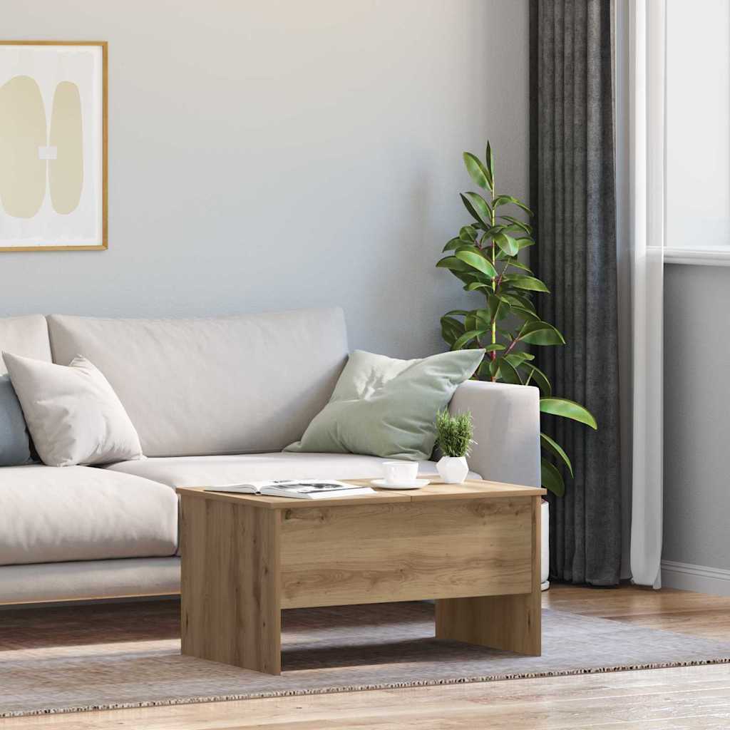 vidaXL Coffee Table Artisan Oak 102 x 50.5 x 46.5 cm Engineered Wood 1
