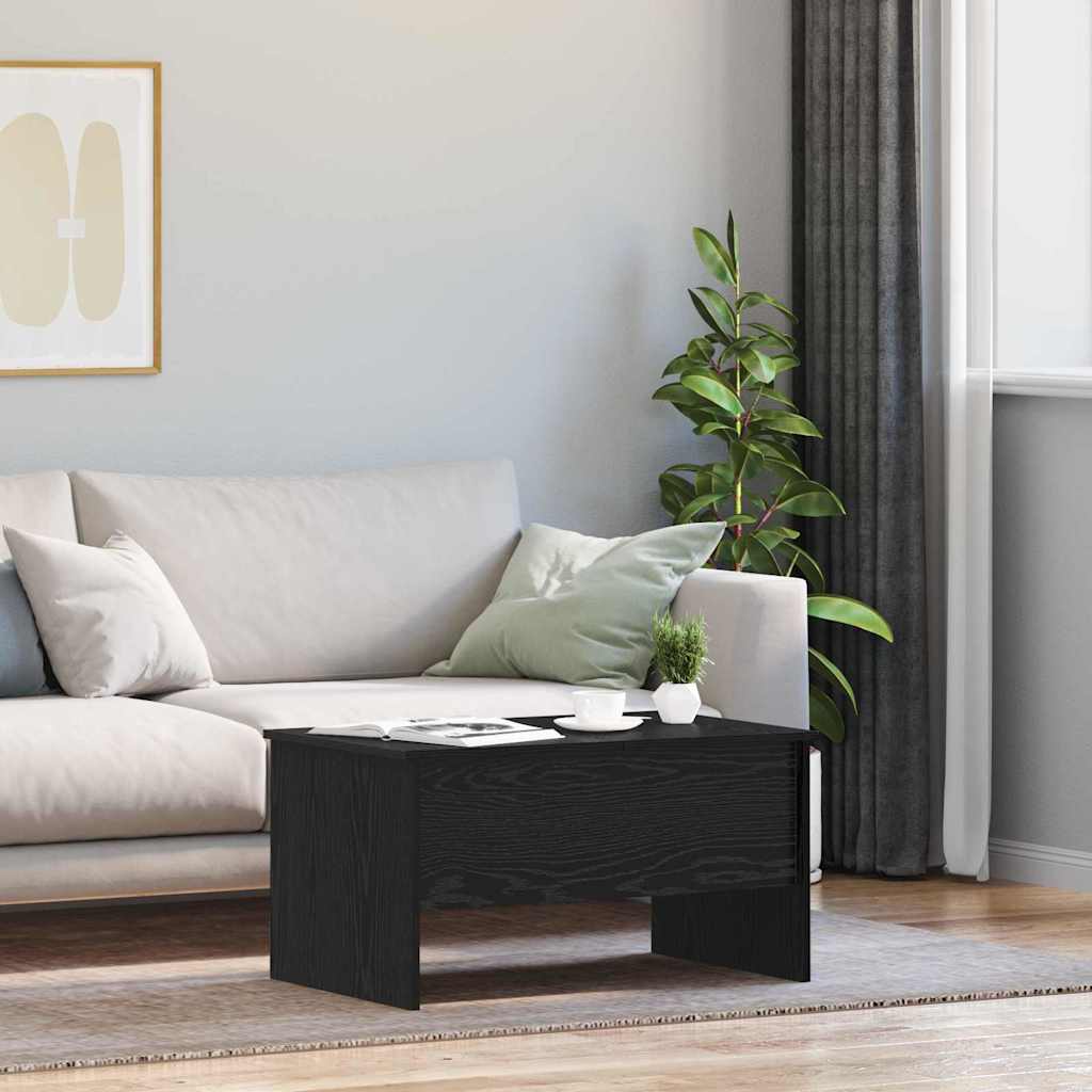 vidaXL Coffee Table Black Oak 102 x 50.5 x 46.5 cm Engineered Wood 1