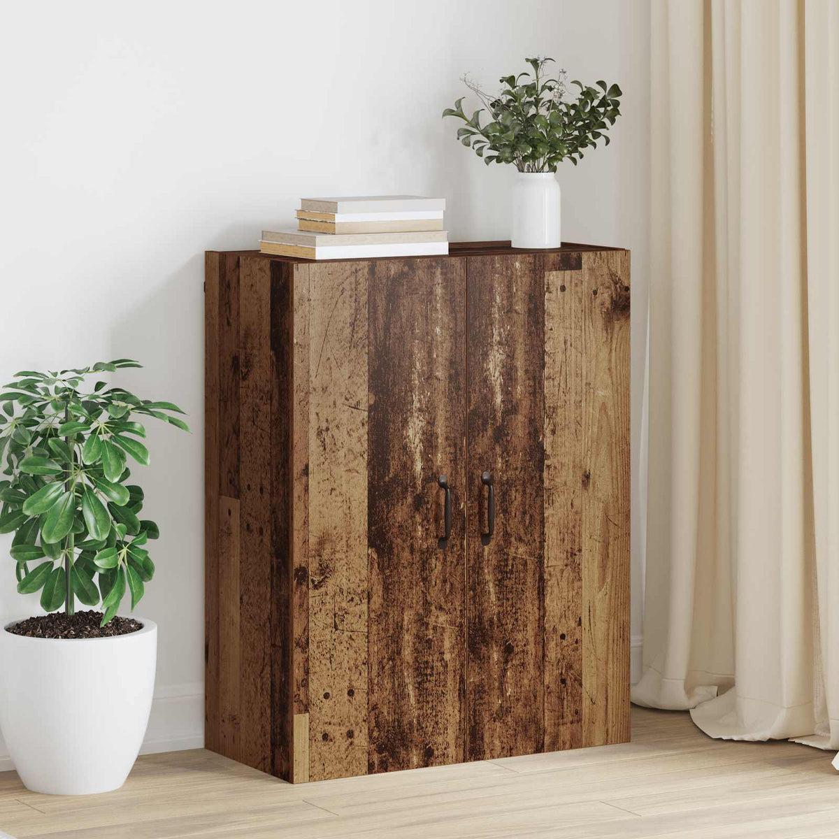 Hanging Cabinet 69,5x34x90 cm Engineered Wood Old wood