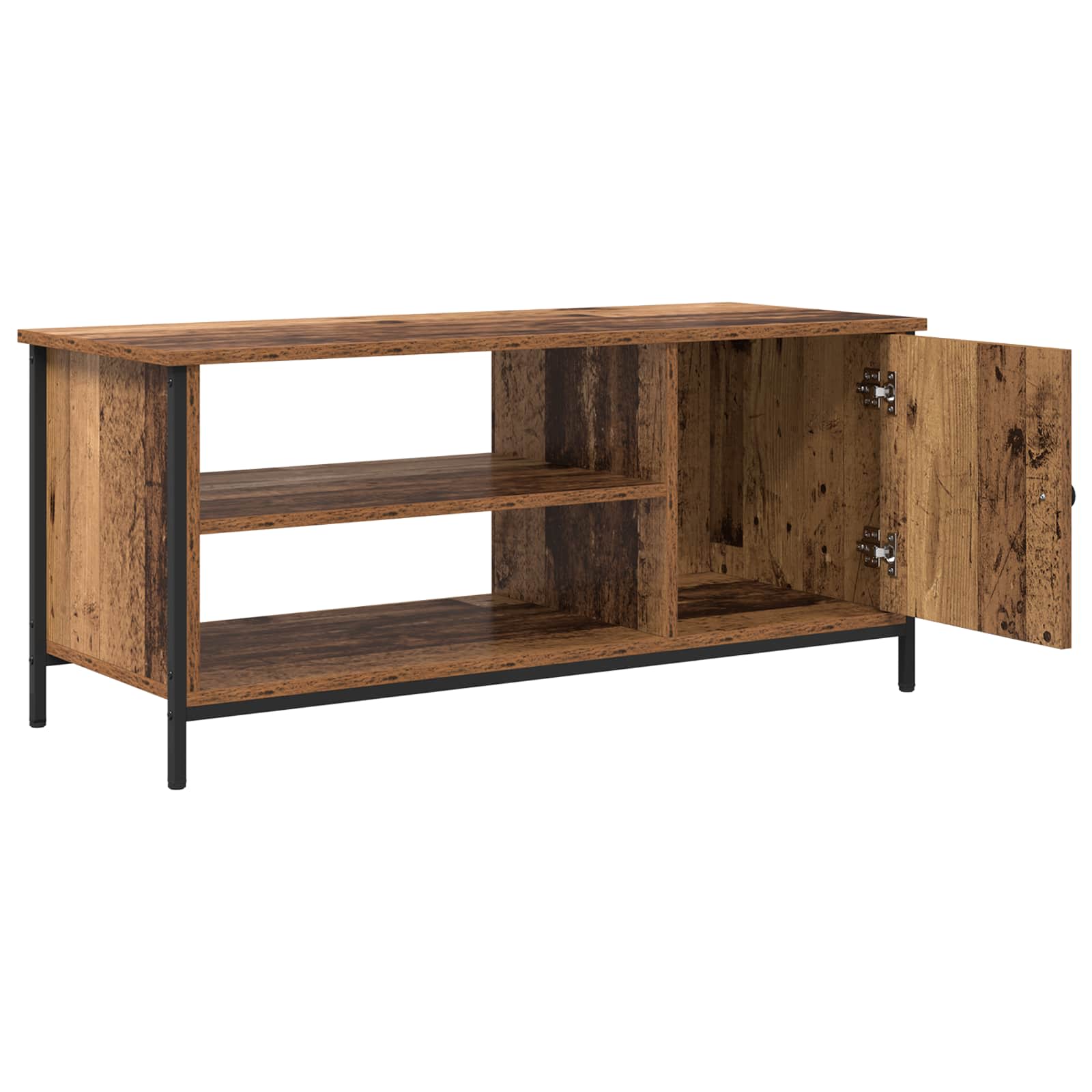 vidaXL TV Cabinet 100 x 40 x 45 cm Old Wood Engineered Wood 5