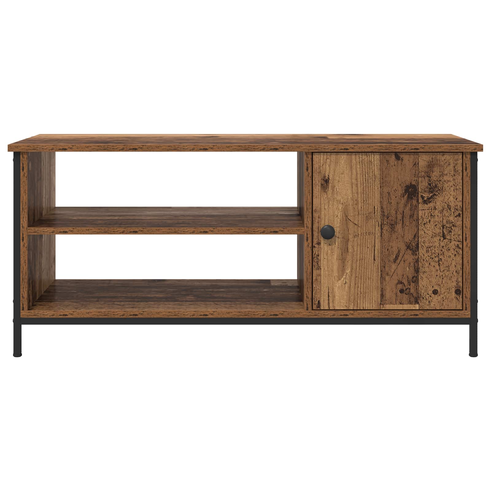 vidaXL TV Cabinet 100 x 40 x 45 cm Old Wood Engineered Wood 6