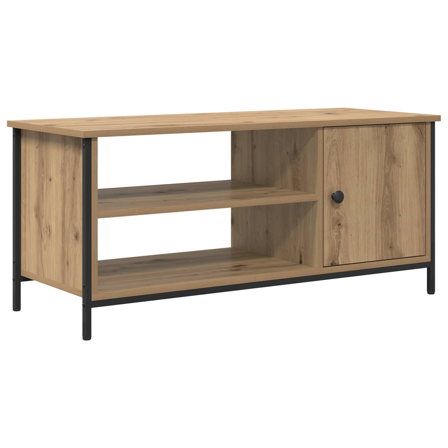 vidaXL TV Cabinet 100 x 40 x 45 cm Artisan Oak Engineered Wood 2