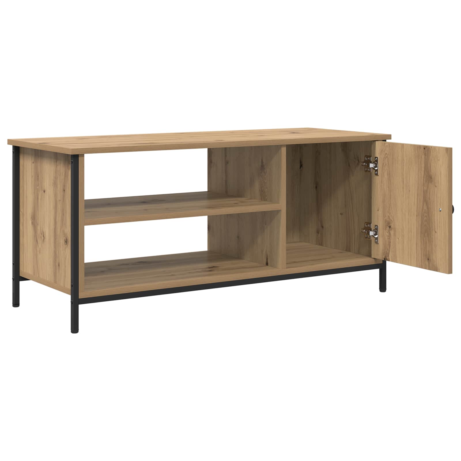vidaXL TV Cabinet 100 x 40 x 45 cm Artisan Oak Engineered Wood 5
