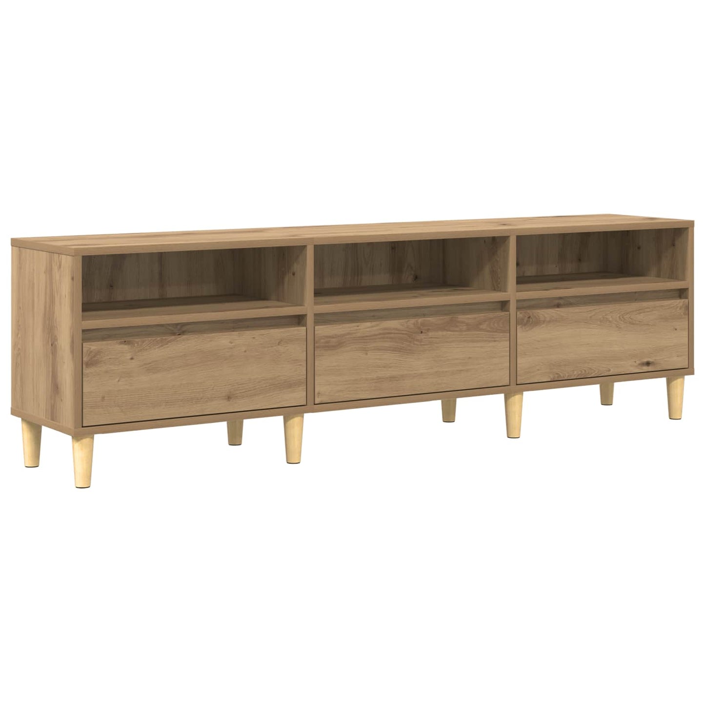 vidaXL TV Cabinet 150 x 30 x 45 cm Artisan Oak Engineered Wood 2