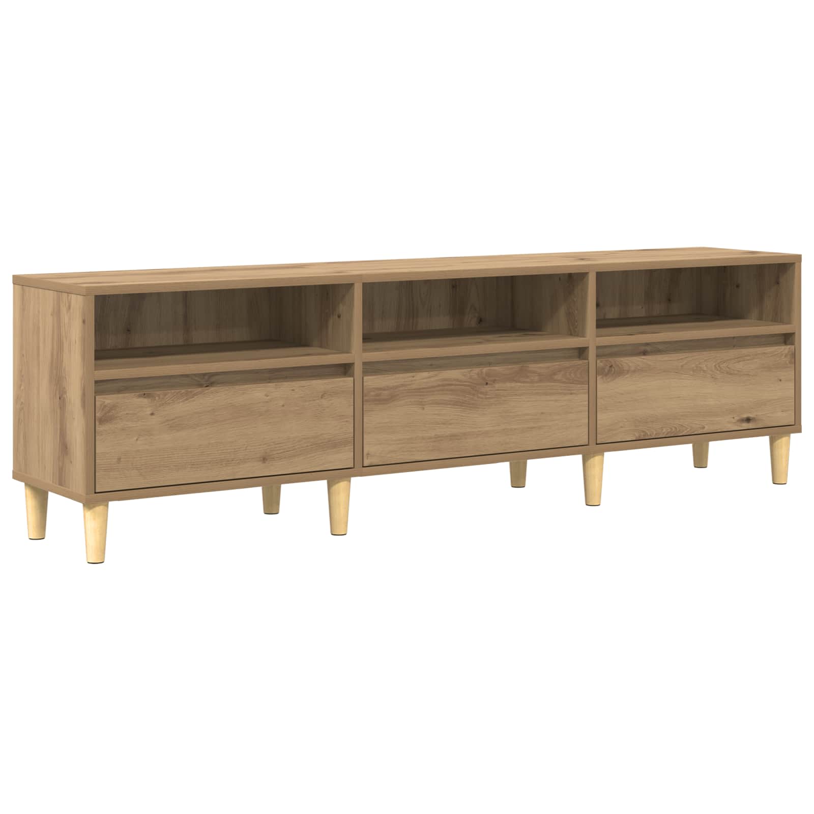 vidaXL TV Cabinet 150 x 30 x 45 cm Artisan Oak Engineered Wood 2