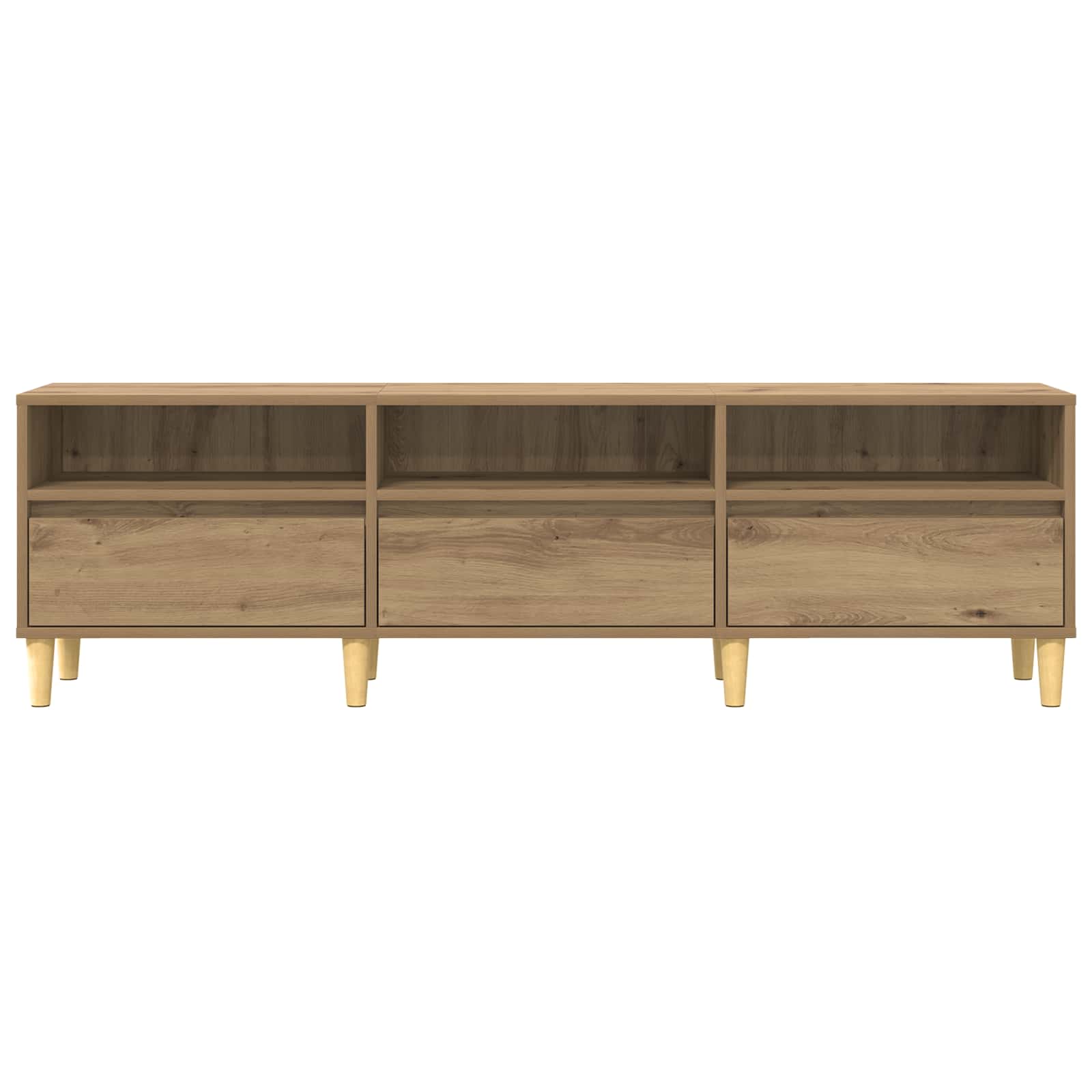 vidaXL TV Cabinet 150 x 30 x 45 cm Artisan Oak Engineered Wood 6